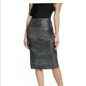 Everleigh Small Sequin Knee Length Pencil Skirt